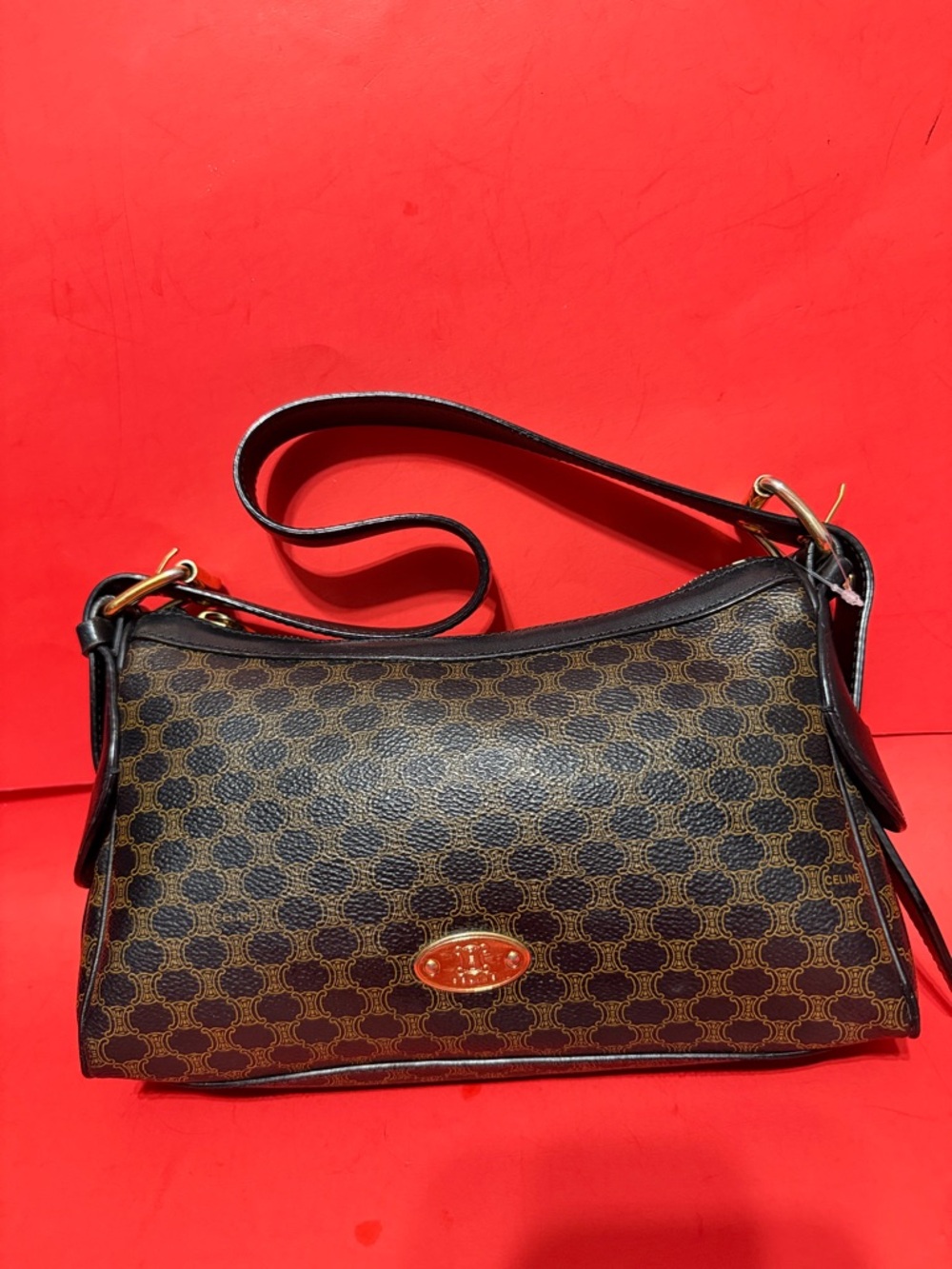 🛑SOLD🛑CELINE Macadam Pattern Shoulder Bag - Picture 2 of 12